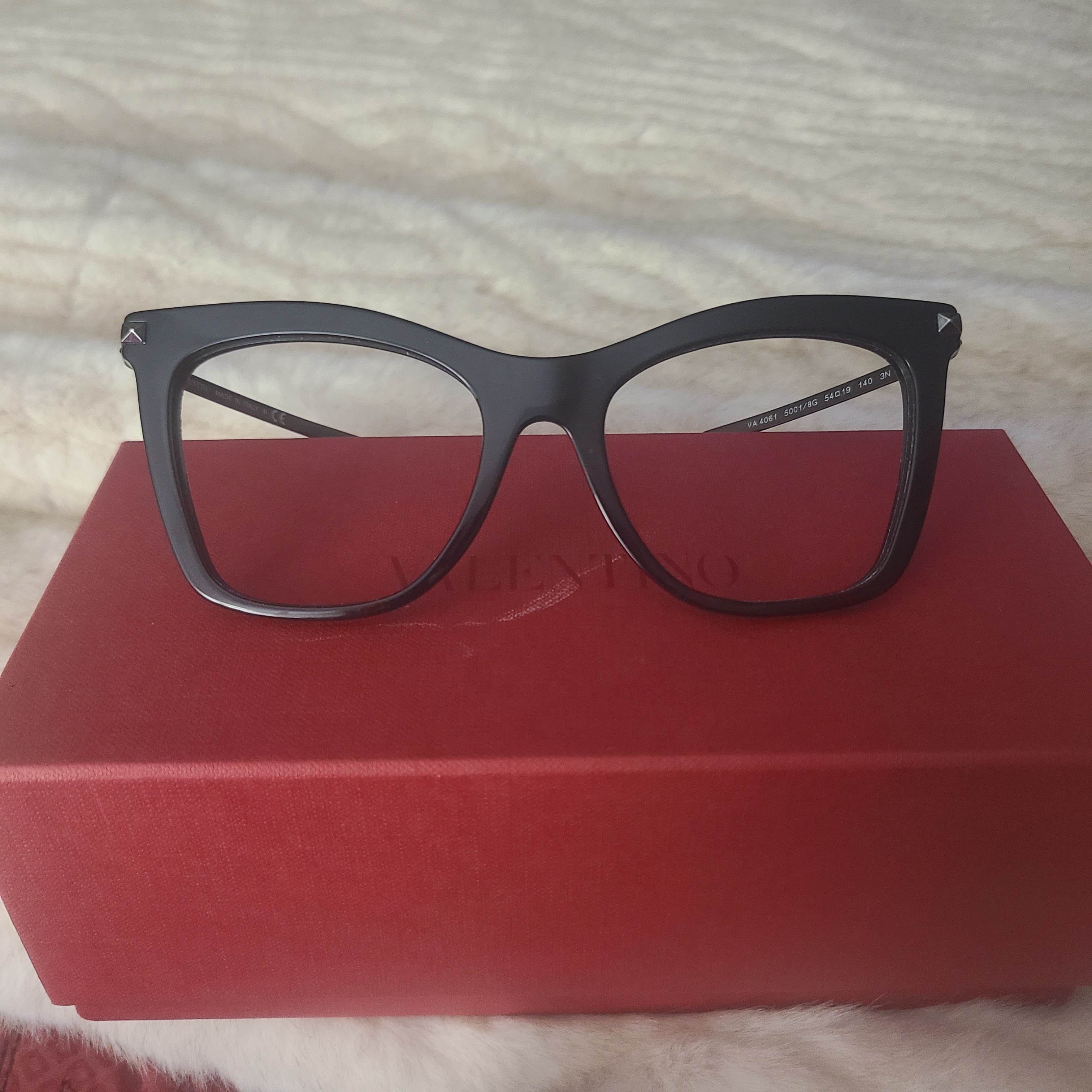 Valentino Women's Black Eyeglasses Frame Only Style # Va 4061